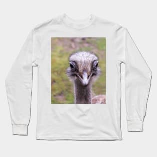 Portrait of common ostrich Long Sleeve T-Shirt